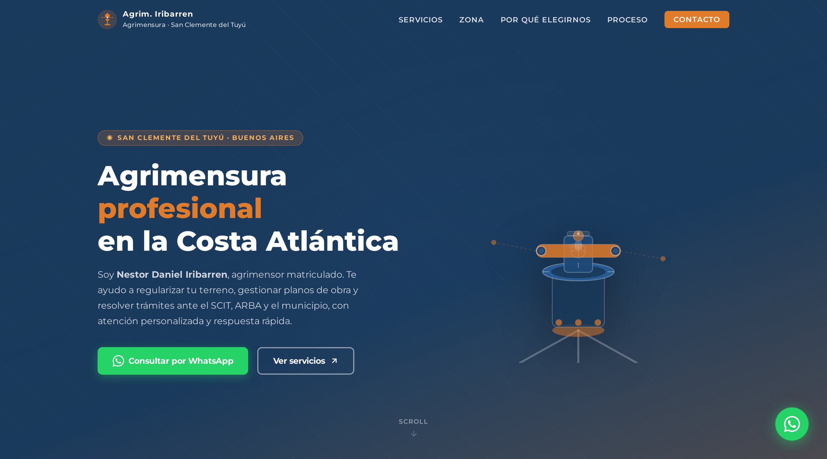 Sitio para Agrim. Iribarren